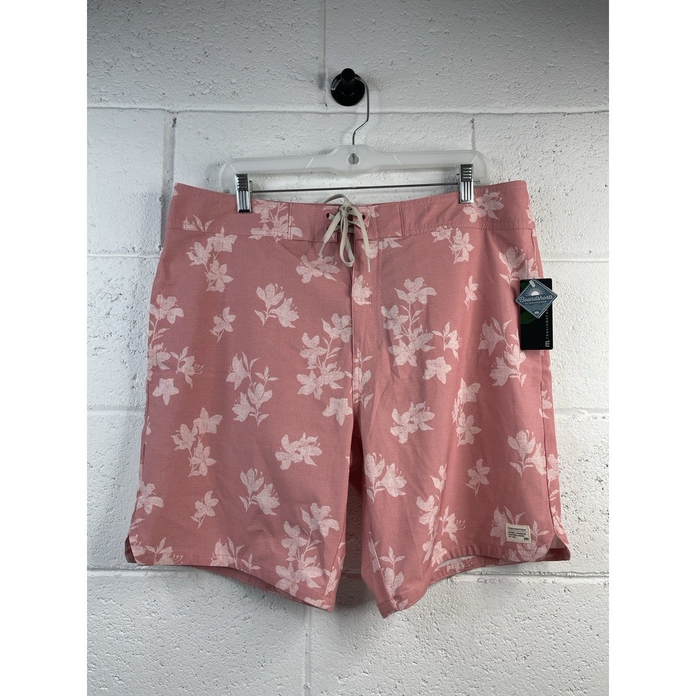 Travis Mathew Men's Board Shorts  Macadamia Nut Heather Blush Pink Size 34‎ NWT
